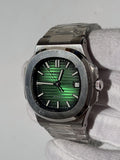 Seiko MOD automata karóra, acél, zöld számlap, 40 mm, NH34 | Evergreen