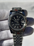 Seiko MOD automata karóra, acél, fekete számlap, pálcajelölők, 40 mm, NH34 | Jet