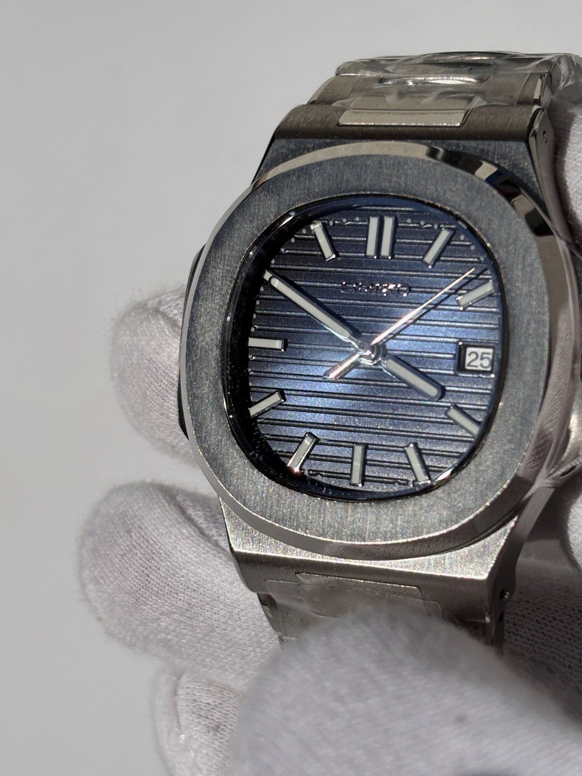Seiko MOD automata karóra, acél, sötétkék számlap, 41 mm, NH34 | Midnight