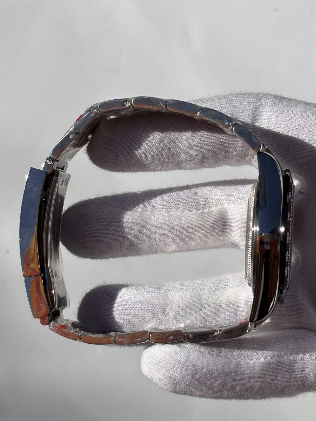 Seiko MOD automata karóra, acél, fehér számlap, alszámlapok, fekete lünetta, 40 mm, NH34 | Glacier