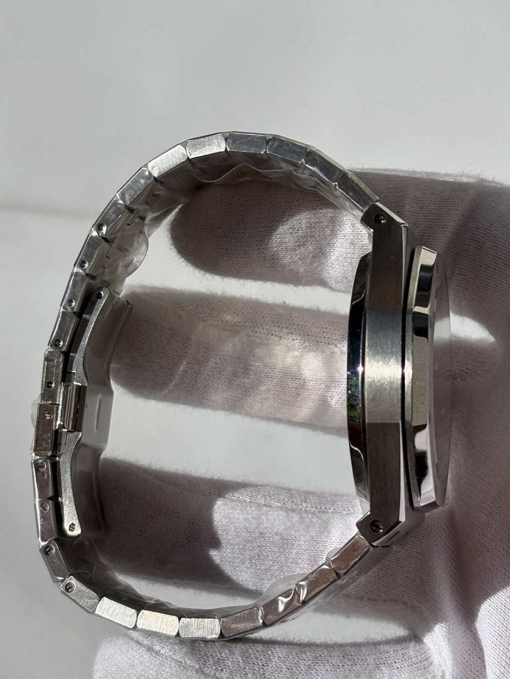 Seiko MOD automata karóra, acél, fehér számlap, 41 mm, NH34 | Snow