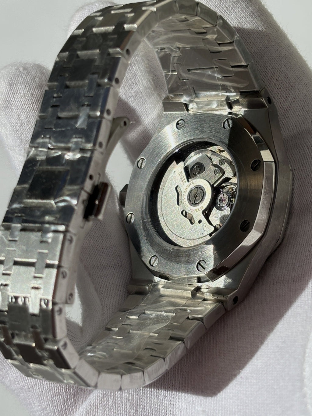 Seiko MOD automata karóra, acél, fehér számlap, 41 mm, NH34 | Snow