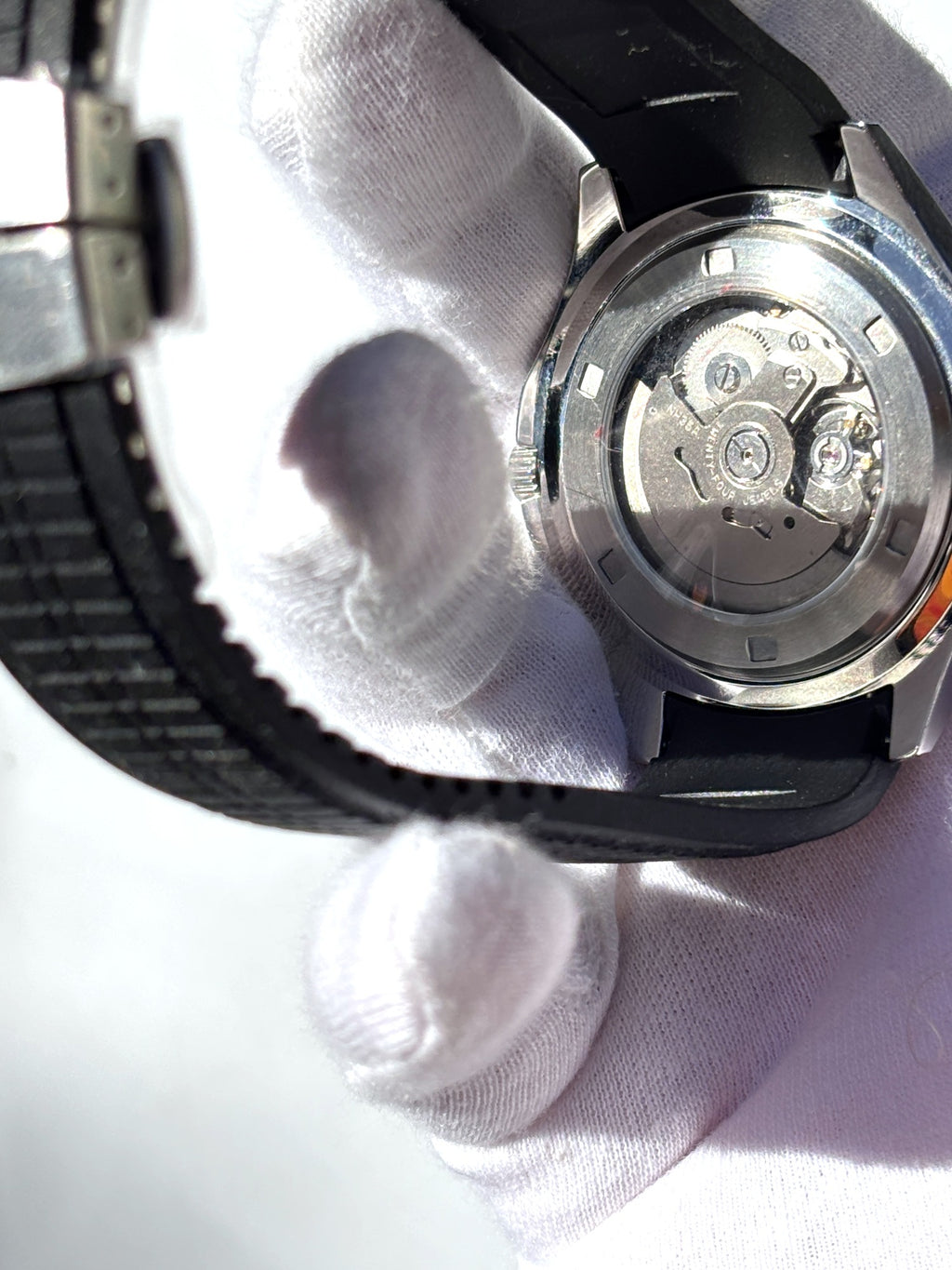 Seiko MOD automata karóra, acél, fekete számlap, fekete gumipánt, 40 mm, NH34 | Coal