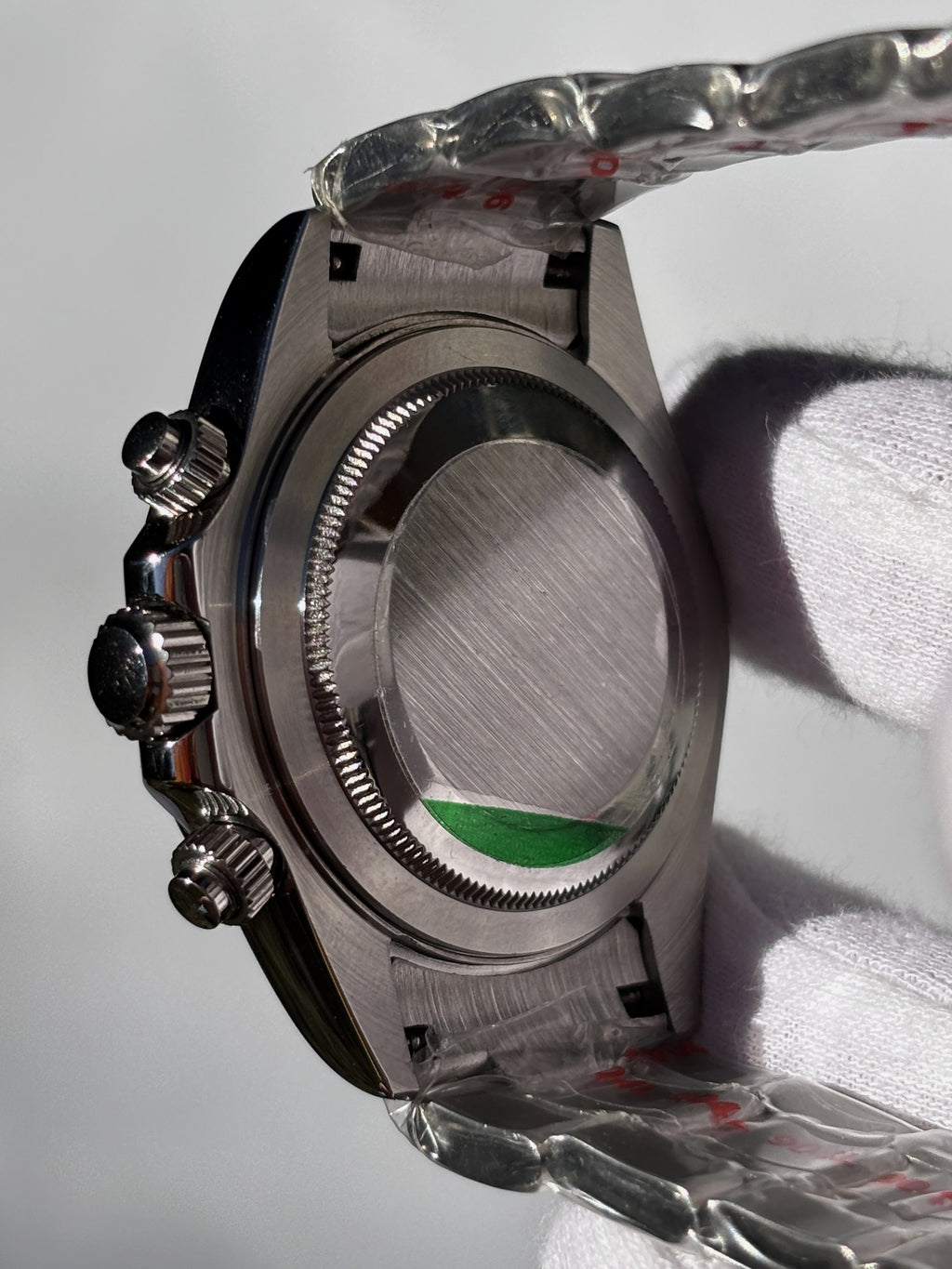Seiko MOD automata karóra, acél, fehér számlap, alszámlapok, fekete lünetta, 40 mm, NH34 | Glacier