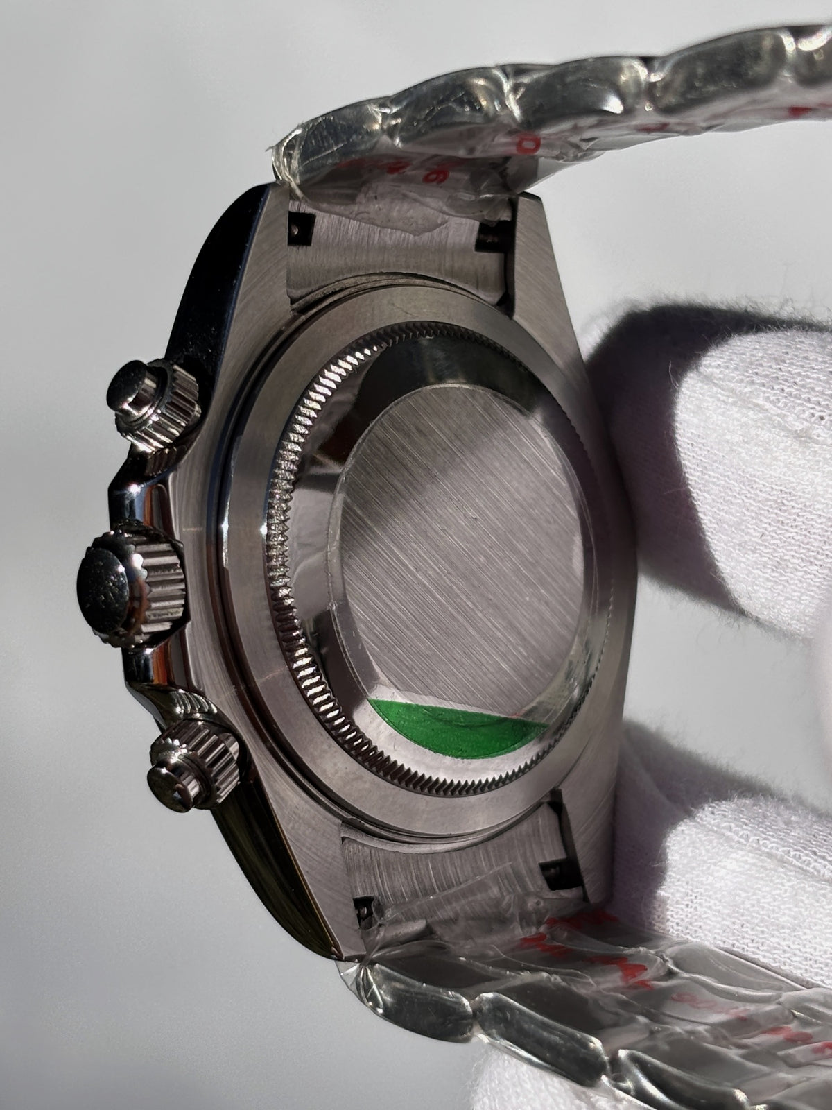 Seiko MOD automata karóra, acél, fehér számlap, alszámlapok, fekete lünetta, 40 mm, NH34 | Glacier
