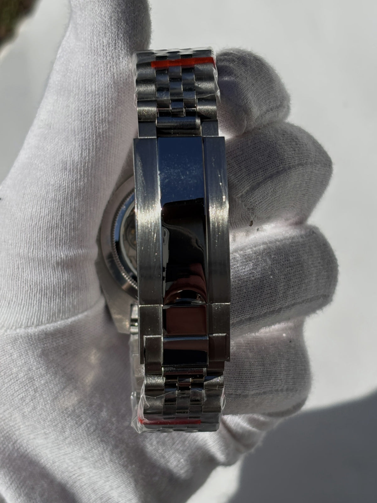 Seiko MOD GMT automata karóra, acél, fekete számlap, zöld-fekete lünetta, 40 mm, NH34 | Jungle
