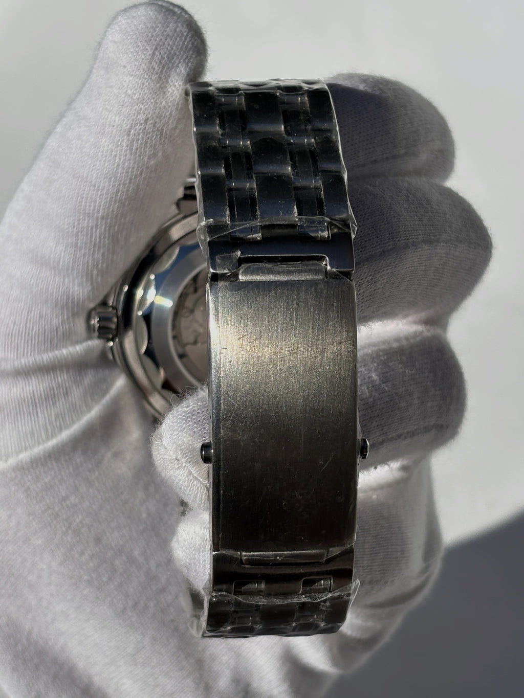 Seiko MOD automata karóra, acél, kék számlap, hullámmintás, kék lünetta, 41 mm, NH34 | Tide