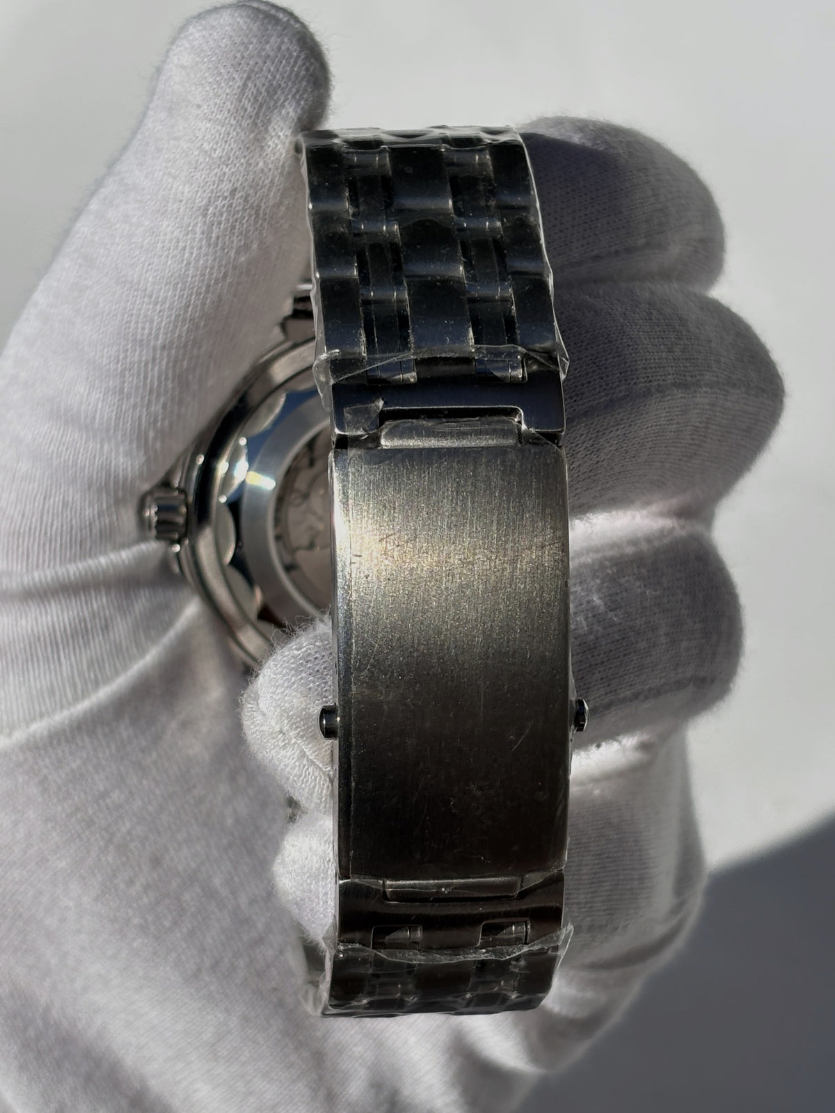 Seiko MOD automata karóra, acél, kék számlap, hullámmintás, kék lünetta, 41 mm, NH34 | Tide