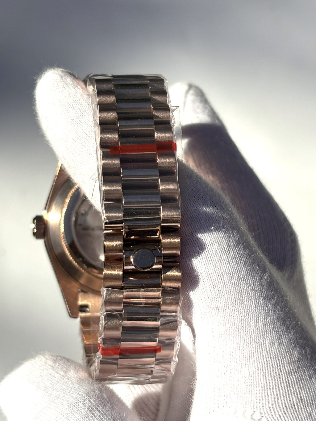 Seiko MOD automata karóra, rose gold, ezüst számlap, arab írású számok, 41 mm, NH34 | Peony
